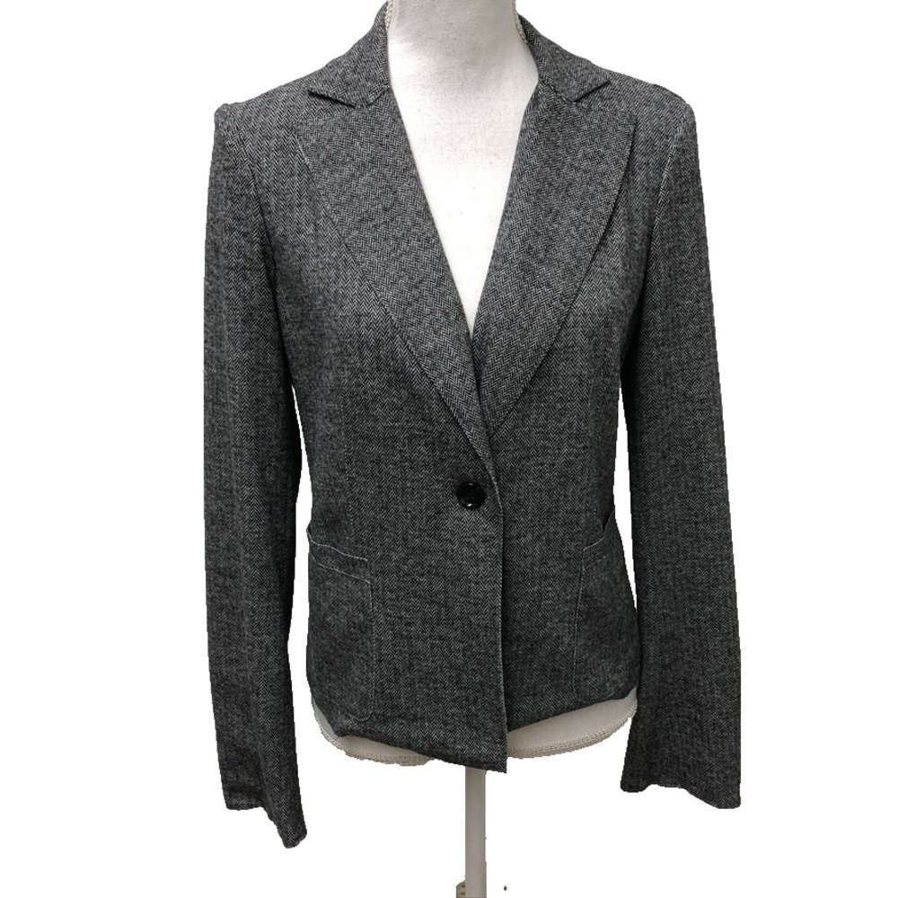 Kal‎ Rieman Blazer Jacket Womens Small Harringbone Career Teacher Business
